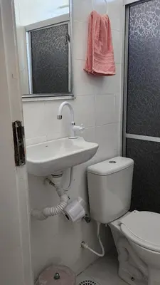 Uma casa de banho em Apartamento na Praia do futuro