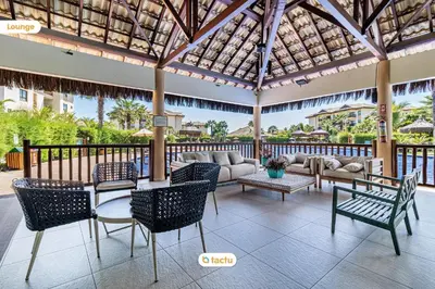 Uma varanda ou terraço em Térreo próximo da Piscina e Praia no VG Sun