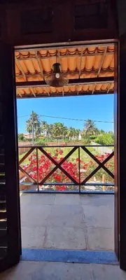 Uma varanda ou terraço em Suítes Bosque de Flecheiras