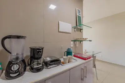 A cozinha ou kitchenette de VG Fun #408 - Aconchego ao Mar por Carpediem