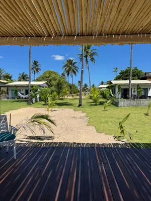 Um jardim no exterior de Casa Mar - Os Navegantes
