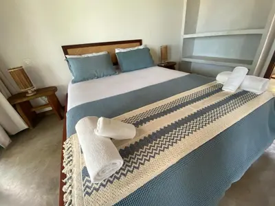 Uma cama ou camas num quarto em Casa Vento