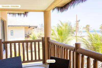 Uma varanda ou terraço em Bangalô vista mar VG Sun Cumbuco por Tactu