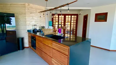 A cozinha ou kitchenette de Dream Beach Cumbuco Superior Oceanfront Apartments